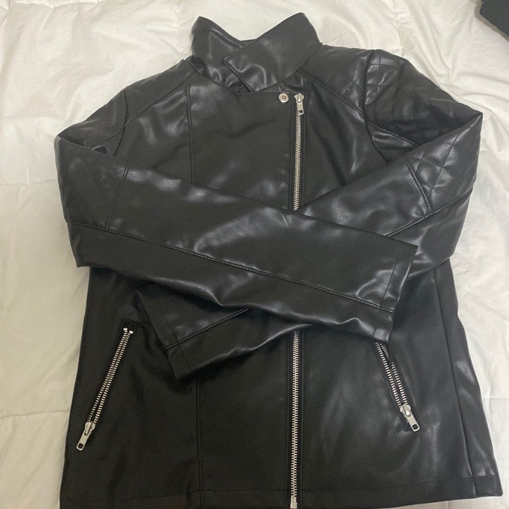 Art class faux leather jacket
